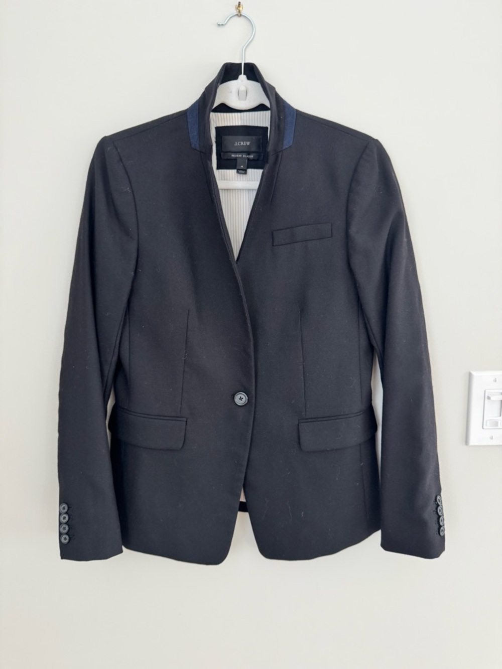 J Crew Regent Blazer Sz 4 Black - Picture 9 of 14